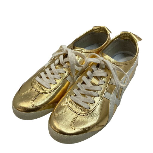 【中古】Onitsuka Tigerローカットスニーカー F580224 ゴールド サイズ:27.0cm【価格見直し】 【中古】Onitsuka Tigerローカットスニーカー F580224 ゴールド サイズ:27.0cm【価格見直し】