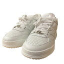 【中古】GUCCIインターロッキングGスニーカー ホワイト サイズ:7【価格見直し】