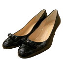 【中古】Christian Louboutinヒールパンプス ブラック サイズ:38【価格見直し】