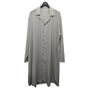 【中古】LAD MUSICIAN「DECHINE LONG OPEN COLLAR SHIRT」ロングオープンカラーシャツ ライトグレー サイズ:42【価格見直...