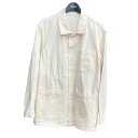【中古】VINTAGE1950s FRENCH WORK HBT ジャケット ホワイト サイズ:50【価格見直し】