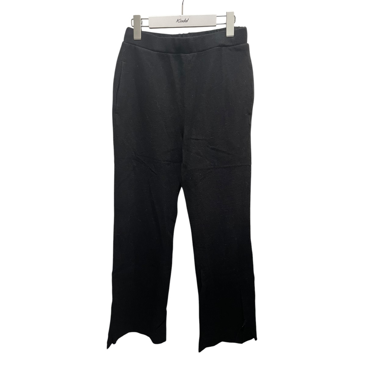 【中古】UNDECORATEDWO KNIT SLIT PT パンツ S140 UDF21402 ブラック サイズ:FREE【価格見直し】