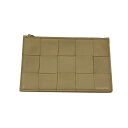 【中古】BOTTEGA VENETA イントレチャート 3連ポーチ ベージュ 【120125】(ボッテガヴェネタ)(4)