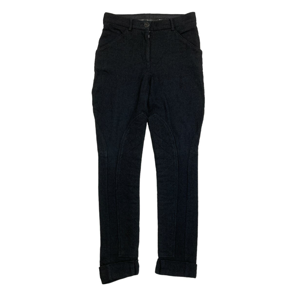 【中古】CHANEL　ツイードパンツ P44007V32250 ブラック サイズ：34 【120125】（シャネル）