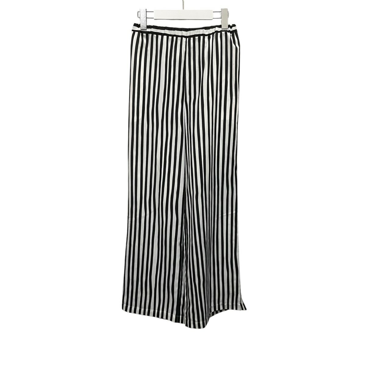 【中古】CITYSHOPSTRIPE PRINT PANTS ストライプパンツ ホワイト サイズ:36【価格見直し】