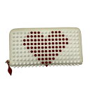 【中古】Christian Louboutin 長財布 1155017 レッド×ホワイト 【130125】(クリスチャンルブタン)