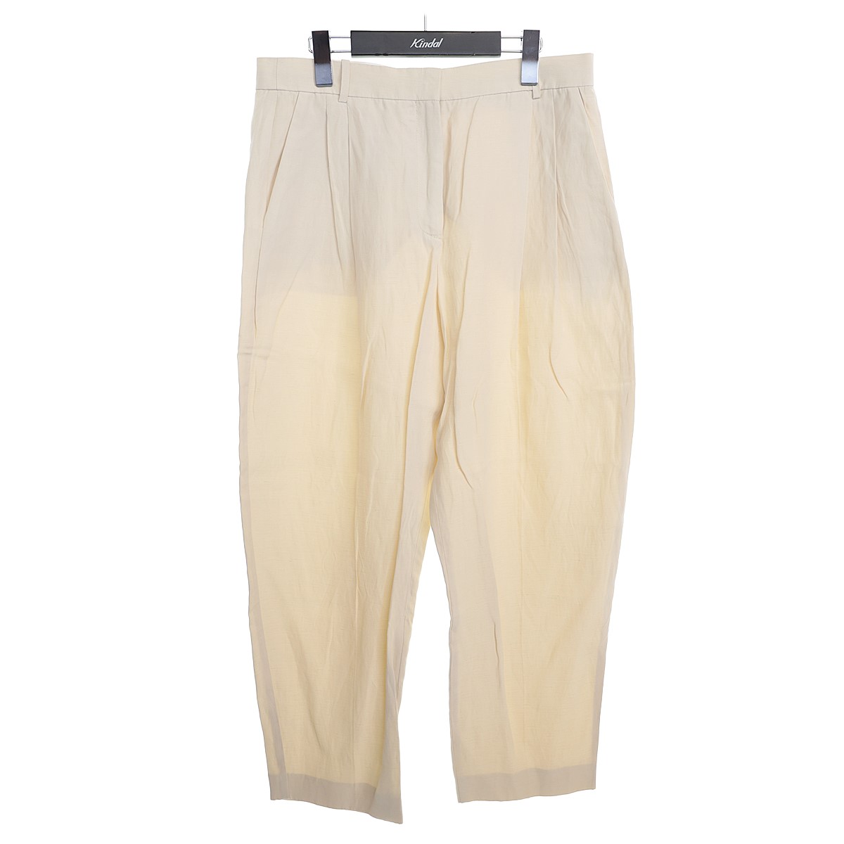 【中古】STELLA McCARTNEY22SS リネン混1タックパンツ 591964 アイボリー サイズ:44【価格見直し】