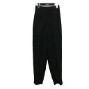 【中古】ENFOLD 【CENTER-PRESS EGG PANTS】 センタープレスパンツ 300GA831-0390 ブラック サイズ:36 【140125...