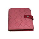 【中古】BOTTEGA VENETAイントレチャート ナッパ ミニウォレット コンパクトウォレット 574055【価格見直し】