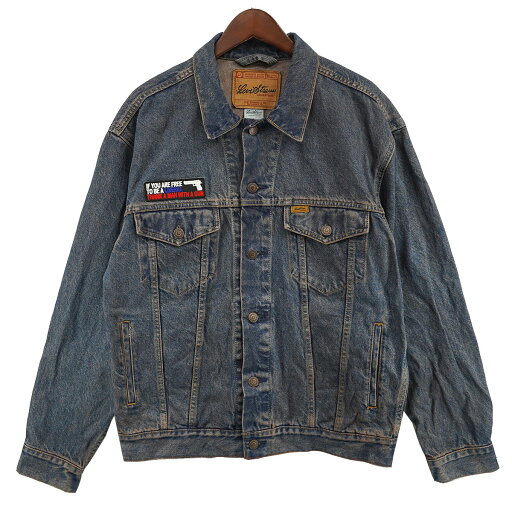 【中古】LEVI’Sワッペン 染色カスタム 加工 デニムジャケット インディゴ サイズ:M【価格見直し】 【中古】LEVI’Sワッペン 染色カスタム 加工 デニムジャケット インディゴ サイズ:M【価格見直し】