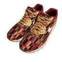 【中古】NIKEAIR MAX 90 LUX JCRD SP LONDON UNDERGROUND スニーカー 651321-106 ブラウン×レッド サイズ:27m【価格見直し】