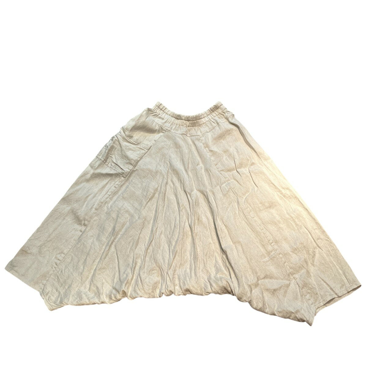 【中古】tamaki nime リネンtarun pants アイボリー 【190125】(タマキニイメ)