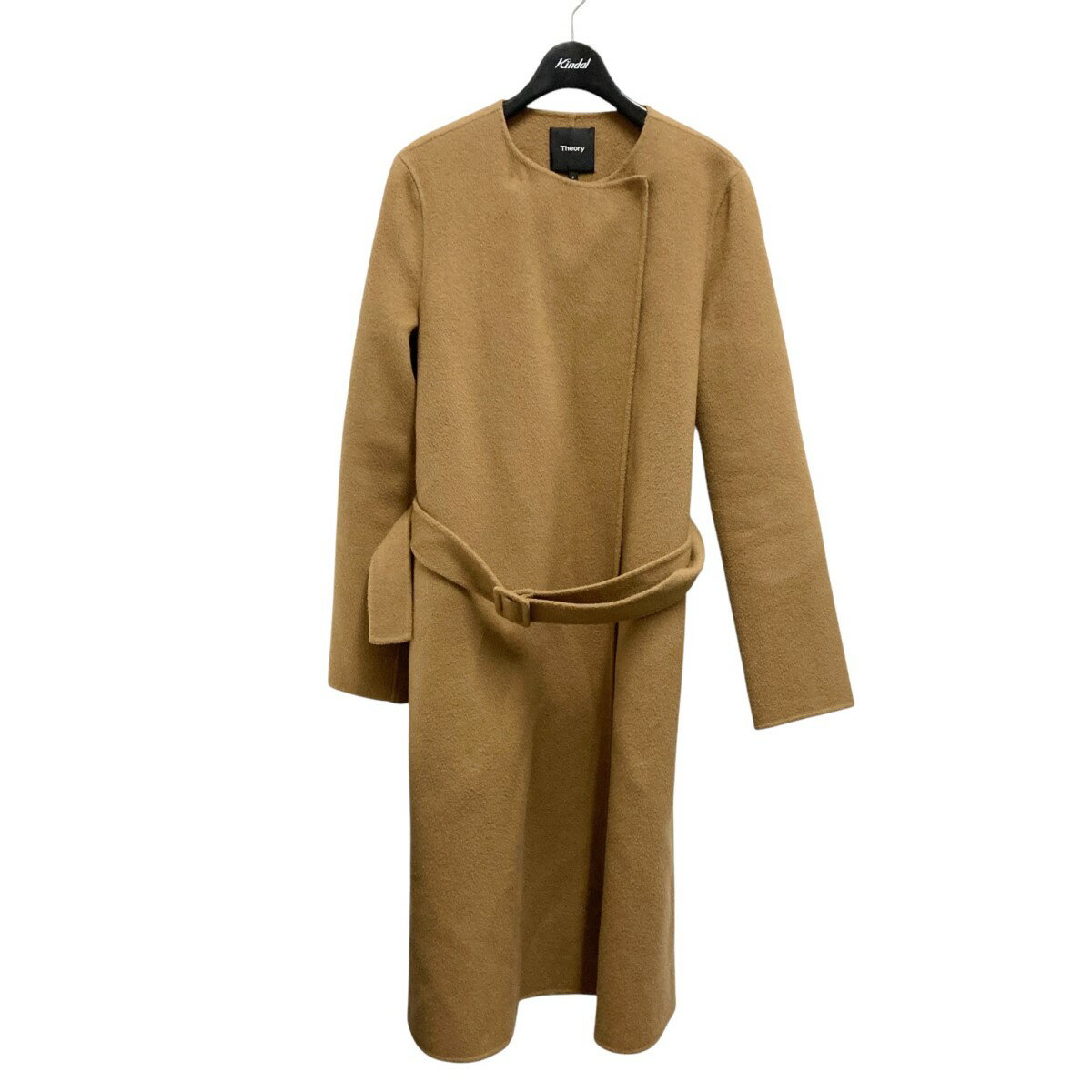 【中古】theory カシミヤ混ベルト付きコート 9309604 ベージュ サイズ:P 【210125】(セオリー)