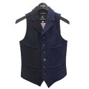 【中古】NIGEL CABOURNウールベスト MALLORY VEST CRAZY マロリーベストクレイジー 8061170021 ネイビー サイズ:44【価...