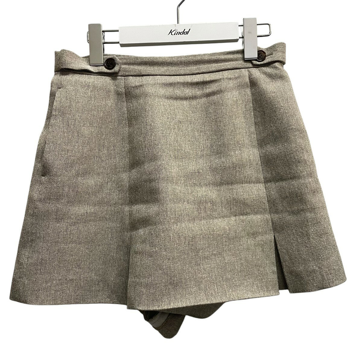【中古】Snidel ボックスプリーツスカショーパン ハーフパンツ SWFP245122 24AW ベージュ サイズ:1 【240125】(スナイデル)