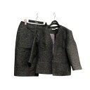 【中古】theory luxeシルク混コーディネートスーツ 03-6304115/03-6307315 ブラック サイズ:38【価格見直し】
