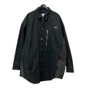 【中古】OAMCKHUMBU DENIM SHIRT デニムシャツ 23E28OAU13 COT00825 ブラック サイズ:L【価格見直し】