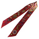 【中古】HERMES「24 Flog」ツイリースカーフ レッド【価格見直し】