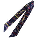 【中古】HERMES 「Panoplie Equestre」乗馬の装具一式 ツイリースカーフ ネイビー 【250125】(エルメス)
