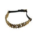 【中古】VERSACE チョーカー ブラック×ゴールド 【280125】(ヴェルサーチ)(4)