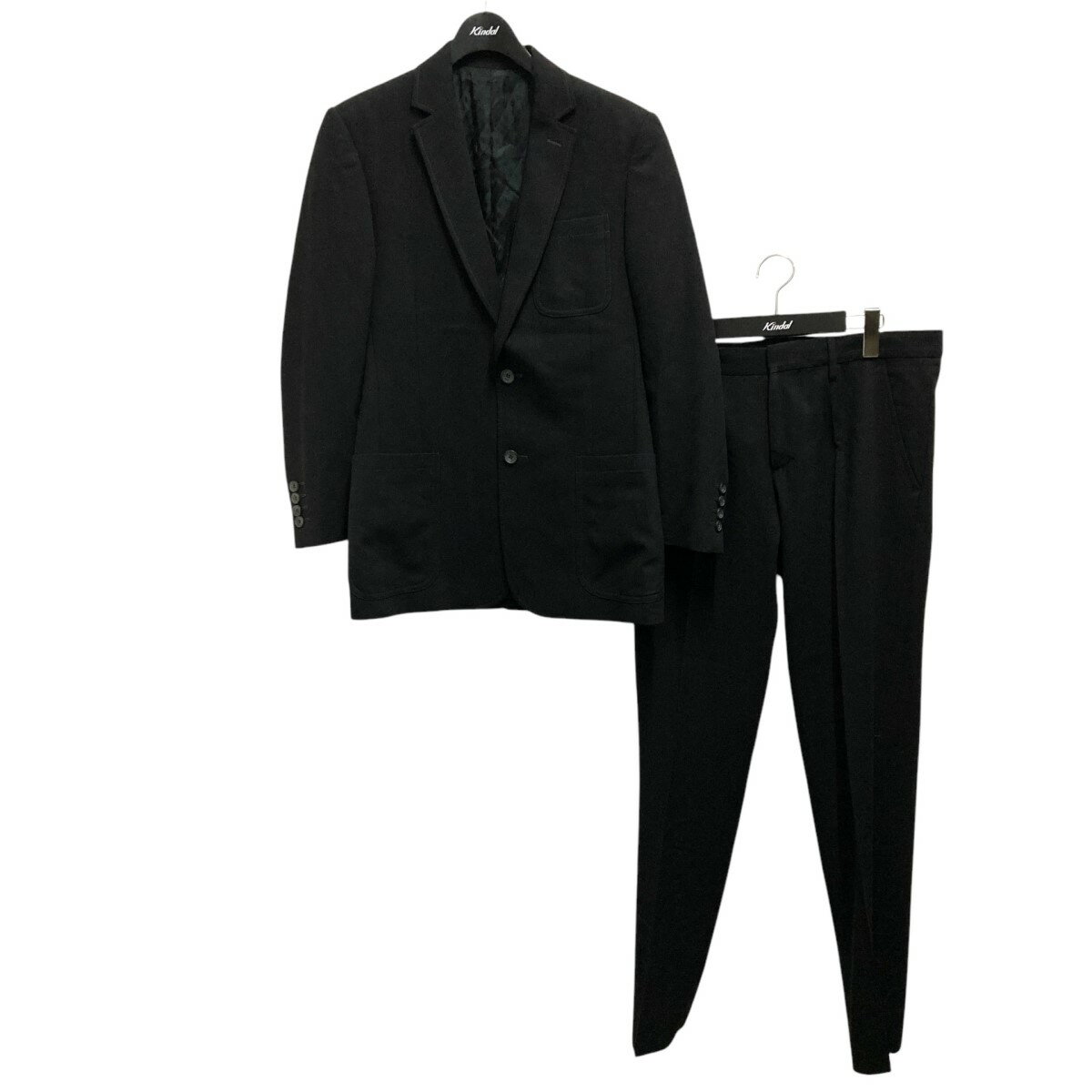 【中古】D&G セットアップスーツ ブラック サイズ:32/46 【290125】(ディーアンドジー(ドルチェ&ガッバーナ))