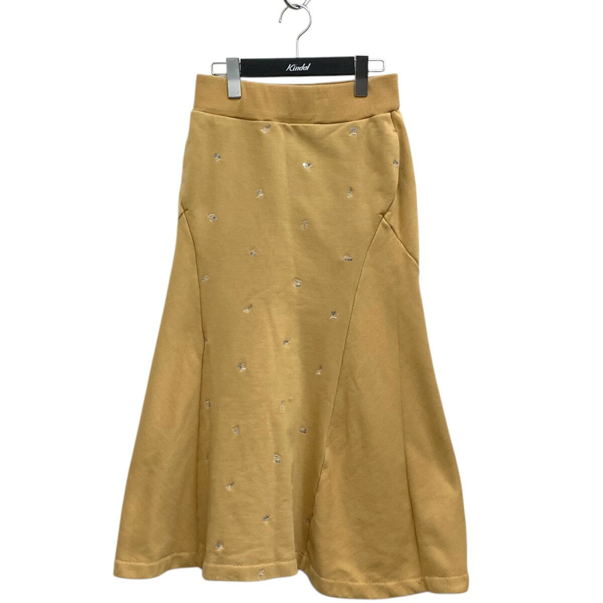 【中古】mame kurogouchiFloral Motif Embroidered Sweater Skirt スカート MM22PF-JS719 ベージュ サイズ：2【価格見直し】(4)