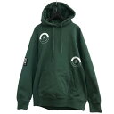 【中古】PALACEプリントパーカー グリーン サイズ:L【価格見直し】(4)