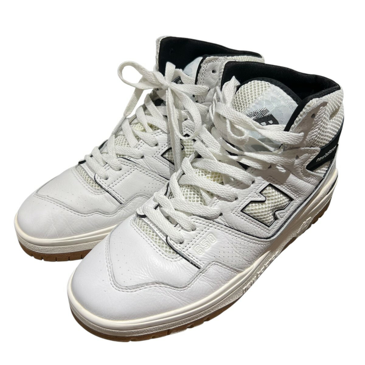 【中古】NEW BALANCE×Aime Leon Doreハイカットスニーカー BB650RV1 ホワイト サイズ：26.5cm【価格見直し】