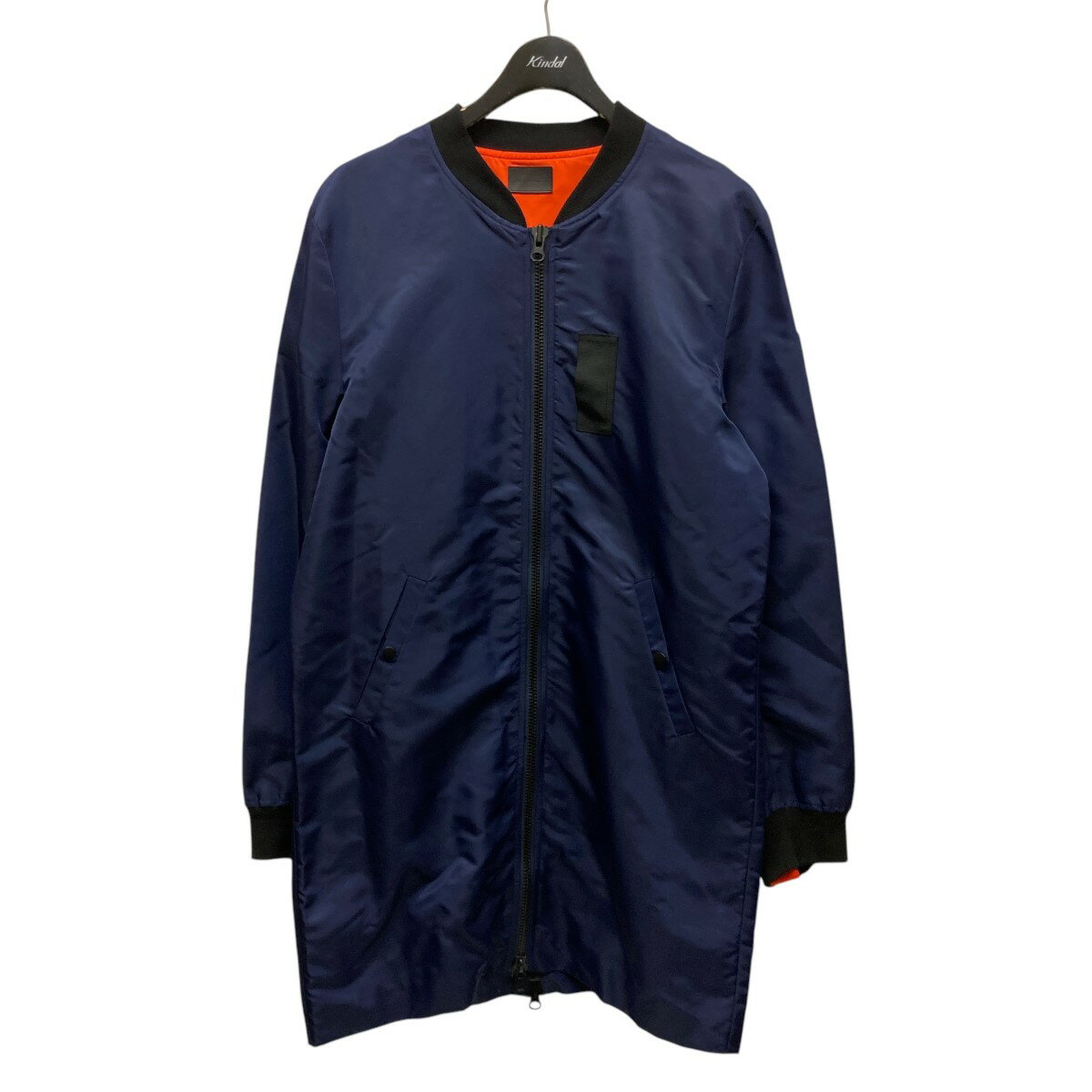 【中古】Danke schonロングMA-1ジャケットブルゾン ナイロンコート 6016151068 ネイビー サイズ:Free【価格見直し】
