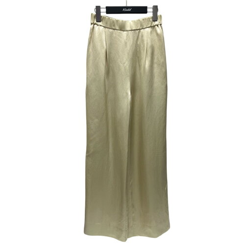 【中古】yoriアセテートサテンワイドパンツ YR22-24044SP イエロー サイズ:36【価格見直し】 【中古】yoriアセテートサテンワイドパンツ YR22-24044SP イエロー サイズ:36【価格見直し】