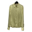 【中古】GUCCI シルクレープシャツ 751054 イエロー サイズ:38 【020225】(グッチ)