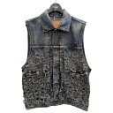 【中古】SUGARHILLCRASHED MODERN DENIM VEST デニムベスト インディゴ サイズ:2【価格見直し】