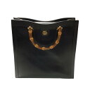 【中古】GUCCIダイアナラージ 2WAYトートバッグ 721080 525040 ブラック【価格見直し】