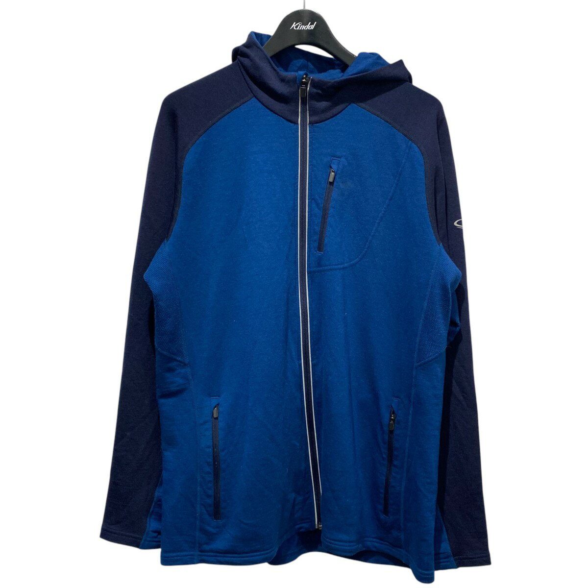 【中古】Icebreaker ジップパーカー MERINO GT ブルー サイズ:XL 【030225】(アイスブレーカー)