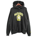 【中古】MAHAGRID×A’gemAGM X MGD DEPT HOODIE エージェム×マハグリッド デプト フーディー プルオーバーパーカー ブラック サ...