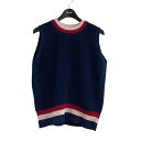 【中古】CFCLLATTICE VEST ノースリーブニット CF003KN065 ネイビー サイズ:3【価格見直し】(4)