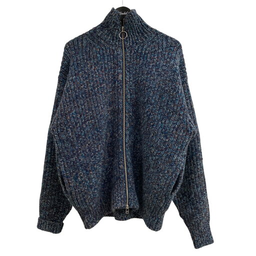 【中古】COGNOMENジップアップニット GLORY-KN-U09 ネイビー サイズ:L【価格見直し】