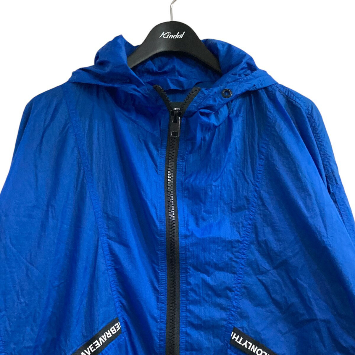 【中古】DIESELナイロンジャケット ブルー サイズ：XL【価格見直し】