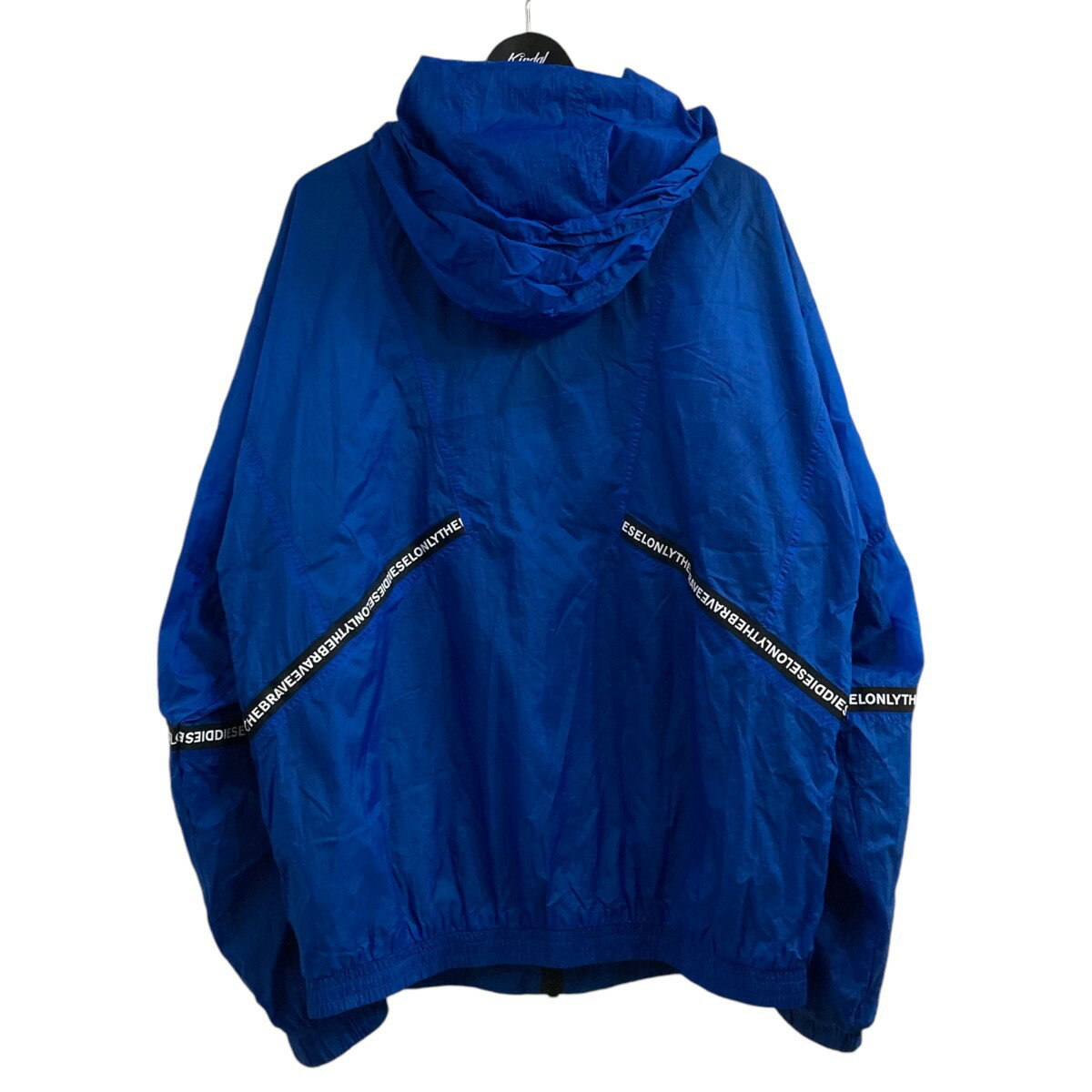 【中古】DIESELナイロンジャケット ブルー サイズ：XL【価格見直し】