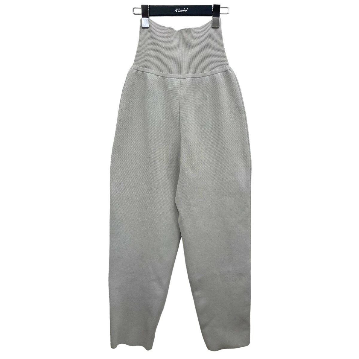【中古】Rito「WAIST RIB KNIT PANTS」 ライトグレー サイズ:36【価格見直し】