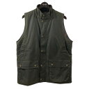 【中古】Barbour ×BARACUTA ワックスコットン ベスト 242MWX2329 オリーブ サイズ:S 【050225】(バーブァー)