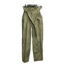 【中古】MEIMEIJコットンパンツ MOEB18 オリーブ サイズ:38【価格見直し】