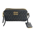 【中古】MIU MIU マテラッセチェーンショルダーバッグ ブラック 【050225】(ミュウミュウ)