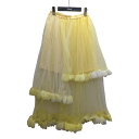 【中古】VIVIANO チュールスカート イエロー 【060225】(ヴィヴィアーノ)