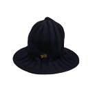 【中古】Christian DiorArty Heather Tulip Hat Wool Blend ハット 94ATY985A107 ブラック サイズ:U【価格見直し】