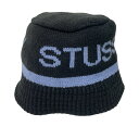 【中古】stussy22SS バケットハット 1321095 ブラック サイズ:L【価格見直し】