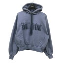 【中古】MAISON SPECIAL BLOOM Embroidery Logo Hoodie プルオーバーパーカー 21232415309 サックスブルー サ...
