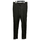 【中古】PETER DO裾スリットスラックス グレー サイズ:38【価格見直し】