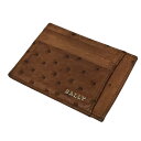 【中古】BALLYオーストリッチカードケース ブラウン【価格見直し】