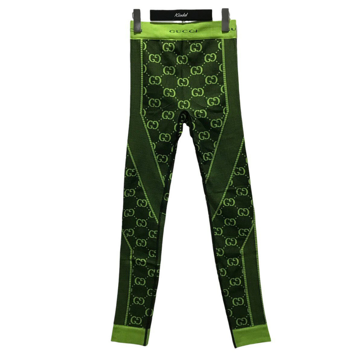 【中古】GUCCIレギンスパンツ 693103 黄緑 サイズ:S【価格見直し】